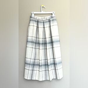 Elegant Plaid Midi Skirt